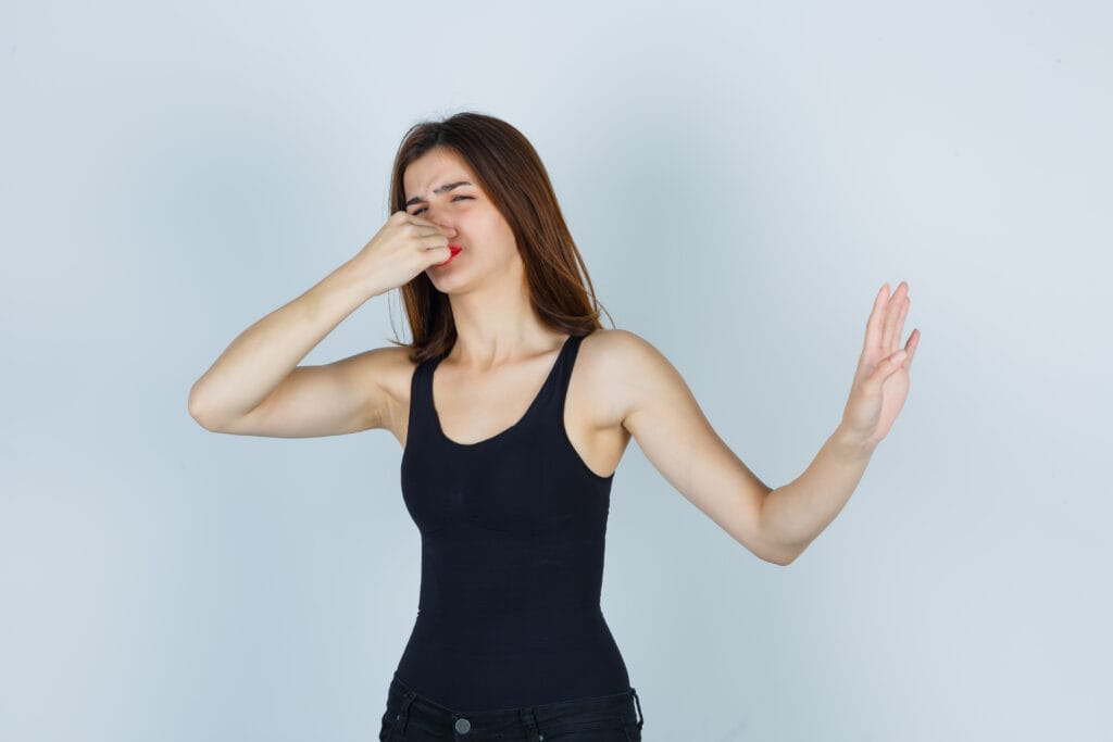 Expressive Young Woman Posing Studio